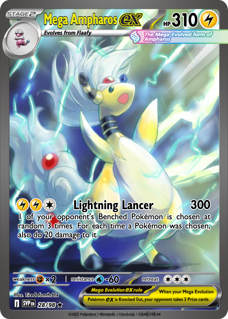 mega ampharos pokemon card this card is the perfect way to showcase your collection. Mega Ampharos EX #28 Prices