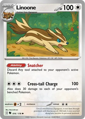 linoone pokemon card Prices & Value 2026 Evolves from Galarian Zigzagoon Type Pokemon Linoone - 082/094