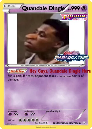 quandale dingle pokemon card Pokemon quandale dingle 9
