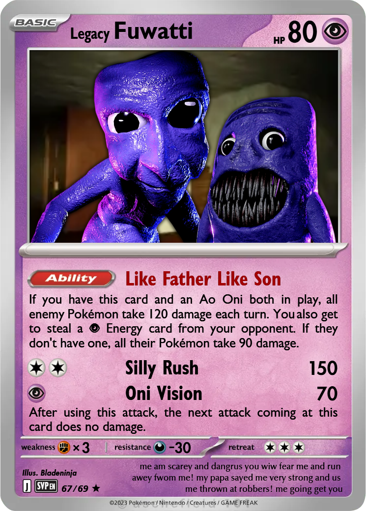 beanos pokemon card Fuwatti