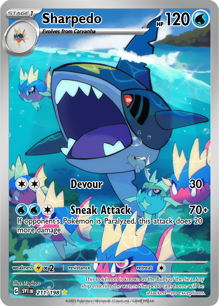 sharkpedo pokemon shiny card Mega-Sharpedo ex 051/080 [Colorless]. Sharpedo Cards | Dex -