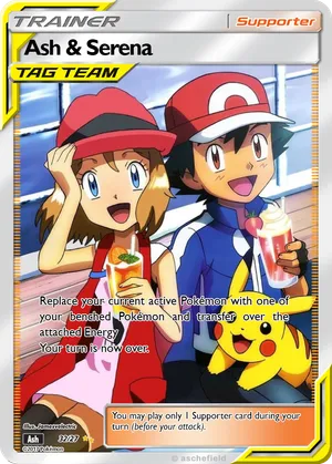 ash and serena pokemon card Amazon.com: 193/195- Silver Tempest - Full Art - Ultra Rare Silver Tempest Singles New pokemon card leaked!! :