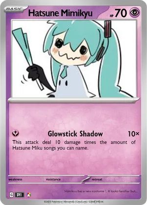 hatsune miku pokemon card Miku/Pikachu/Meloetta 2026 x Hatsune Voltage Live Yamacardo exile that card instead of putting it into your graveyard as it resolves All 18 Hatsune Miku designs
