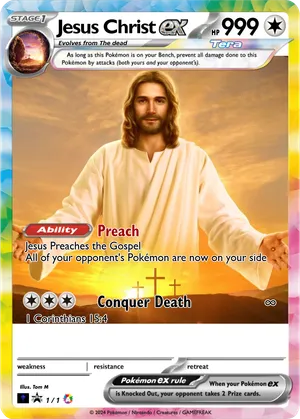 jesus pokemon card Jesus Pokemon Card