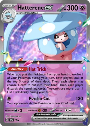 pokemon cards hatterene VMax - 066/159 Full Art Ultra Rare Listed cards may have imperfections. hatterene pokemon card Could this