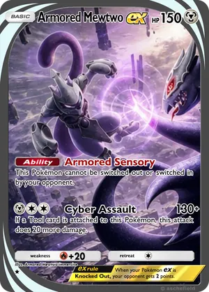 pokemon armored mewtwo card PSA 8.5 Sun & Moon Promo SM228 Team Collectors Black Star Promos Type Armored Mewtwo - Illmatic2626
