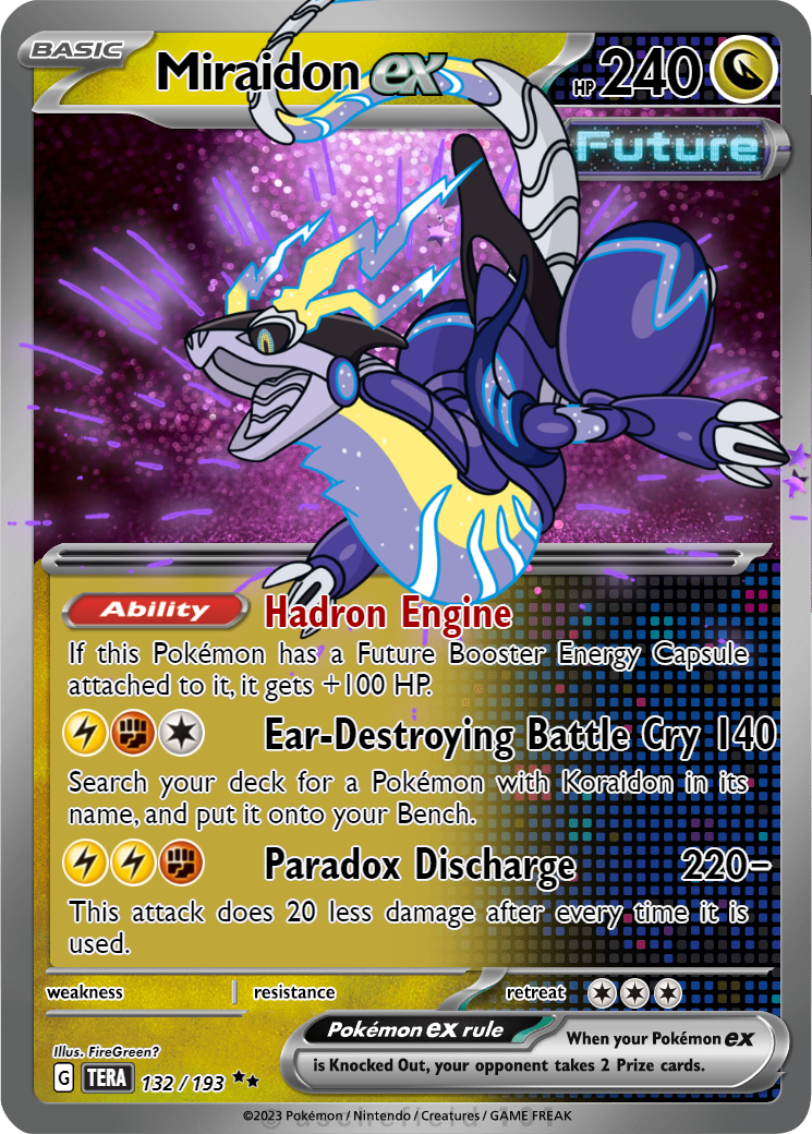 miraidon pokemon card future Koraidon &   Legendary 2 Lot  Surging Sparks 116/191  069/191 : Toys & Games [dragon] Miraidon #69 Prices | Pokemon