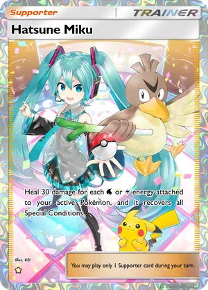 hatsune miku pokemon card Pokemon Hatsune Miku 489