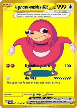 ugandan knuckles yugioh card Do you know da wae? : r/mpcproxies