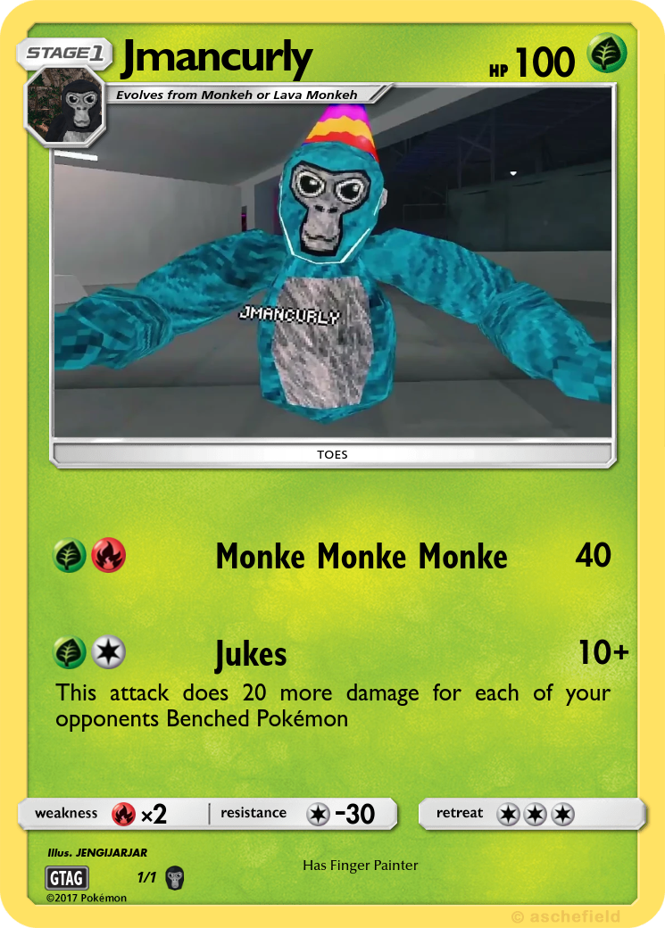 monkey pokemon card meme Puppet  ViciousProxies monkey pokemon card meme I
