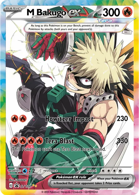 bakugo pokemon card MY HERO ACADEMIA MAXIMATIC redbug317's likes