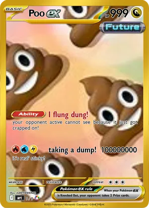 poop pokemon card Pokemon Mega shit ex