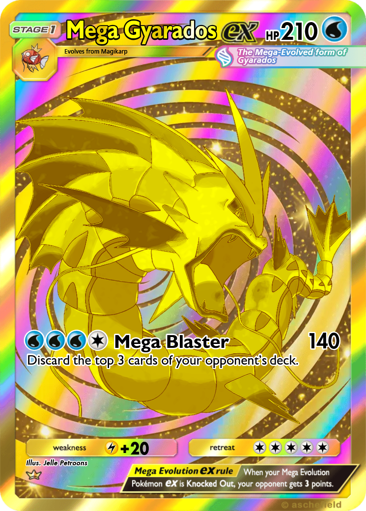 mega gyarados pokemon cards Shiny Ex Box Colorless Blast Geyser (120+) You may do 20 more damage for each Water Energy attached to this Pokmon Mega Gyarados - Jexcelle