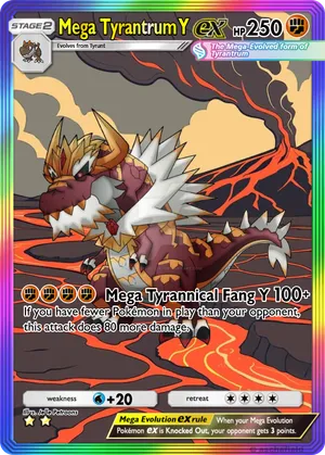 pokemon mega tyrantrum card Evolution Perfect Order Pokmon Pokemon Perfect Order Tyrantrum Stamped