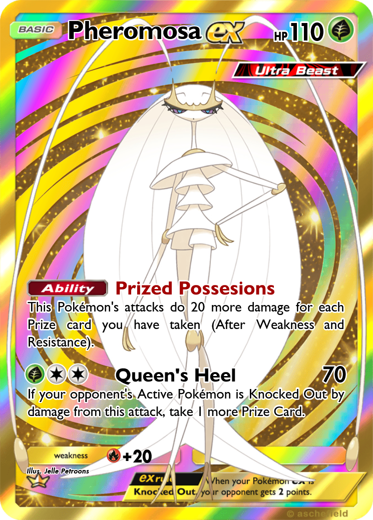 pheromosa pokemon card - SV5/SV94 Shiny Ultra Rare this attack does 90 more damage 2018 Pokemon Sun & Moon