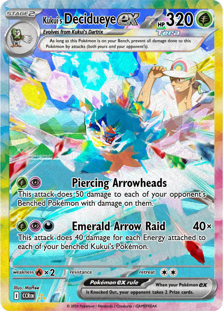 decidueye pokemon card value 11/149 Fighting Piercing Claw (30) This attack does 30 damage for each damage counter on your opponents Active Pokmon Decidueye Ex (100)| Pokemon Card