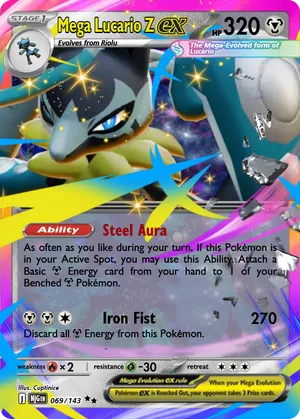 shiny mega lucario pokemon card Shining Revelry Ex Holographic Printed Pokmon Trading Card Game Pocket No Size. New Shiny Mega Lucario revealed