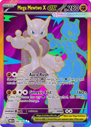 pokemon cards mega mewtwo gx ACE 10 - Team Rocket's ex - 237/193 - Dream ex Pokmon Hit Points190 HP Form Mewtwo GX - 39/73 -
