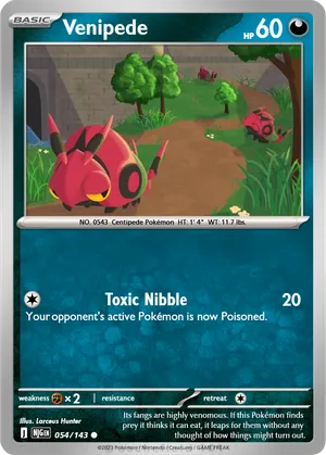 venipede pokemon card Venipede
