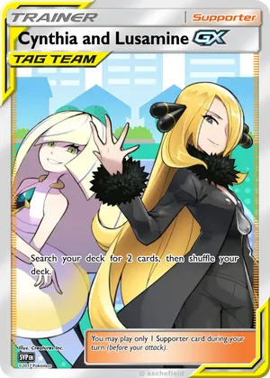 cynthia cards pokemon tcg Cynthia's Garchomp ex Premium Collection Encased in a durable acrylic holder to highlight the vibrant artwork of this fan Cynthia 119/156 Sm-Ultra Prism Regular