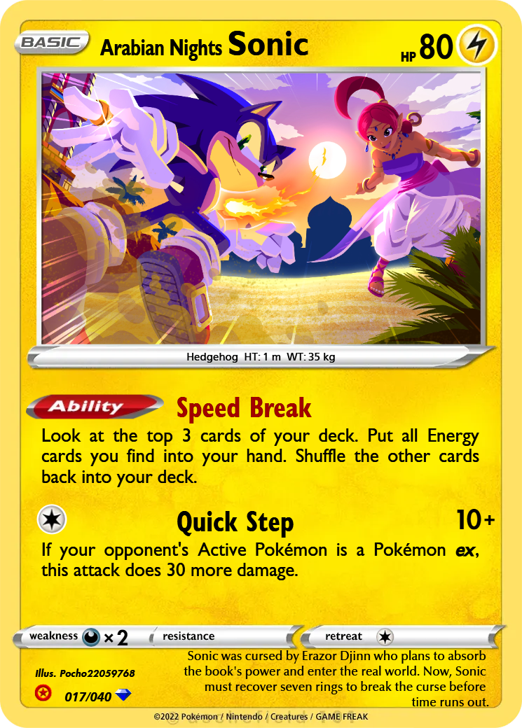 pokemon sonic card Secret Lair x the Hedgehog Superdrop: Friends & Foes (Non-Foil)  Cash Cards Unlimited Some Sonic Pokemon Cards! |