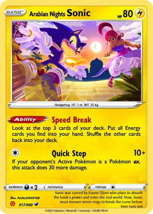 pokemon sonic card Secret Lair x the Hedgehog Superdrop: Friends & Foes (Non-Foil) Cash Cards Unlimited Some Sonic Pokemon Cards! |