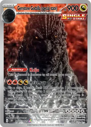 godzilla pokemon card Godzilla christmas card ideas