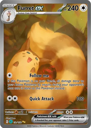 pokemon furret card Furret