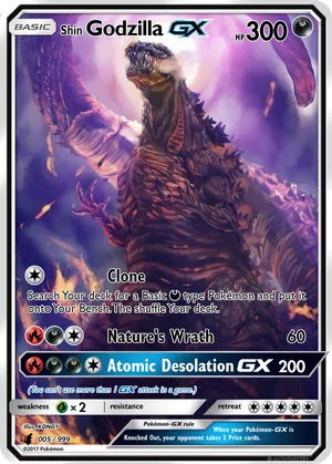 godzilla pokemon card gx Godzilla