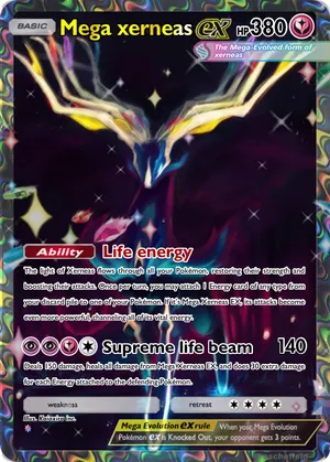 pokemon card xerneas ex You also get a handful of Pokmon TCG booster packs with more cards to find inside Xerneas ex - PTCGL Code