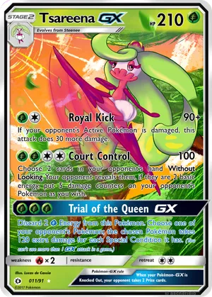 tsareena pokemon cards Tsareena ex Premium Collection
