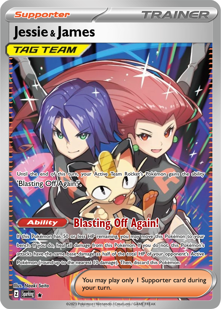 jessie and james pokemon card full art PSA (Gem MT 10) Fa/jessie & #68 end display Card Jessie & James SR