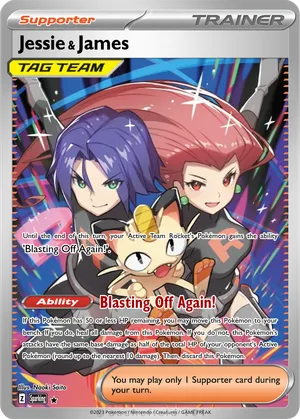 jessie and james pokemon card full art PSA (Gem MT 10) Fa/jessie & #68 end display Card Jessie & James SR