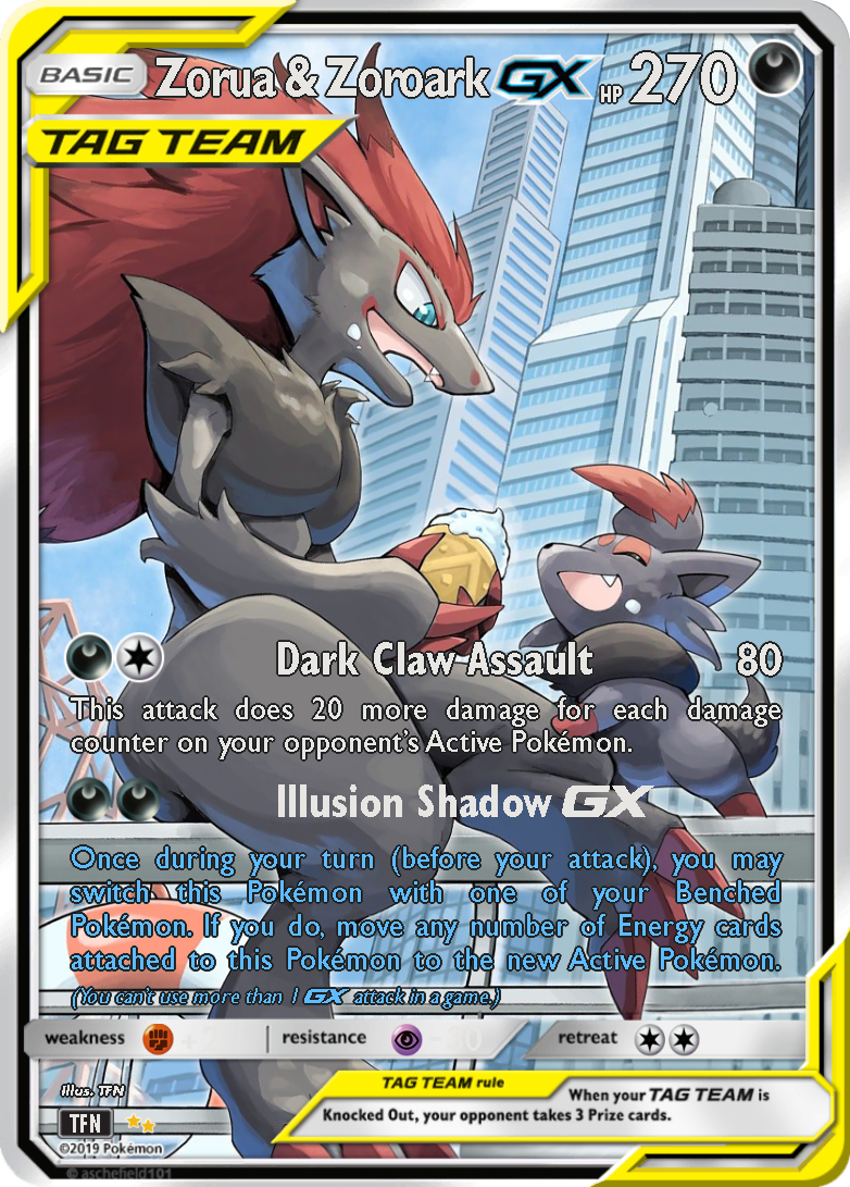 pokemon card zorua Night Wanderer Korean #072 Common Card Type Big News for the Unemployed