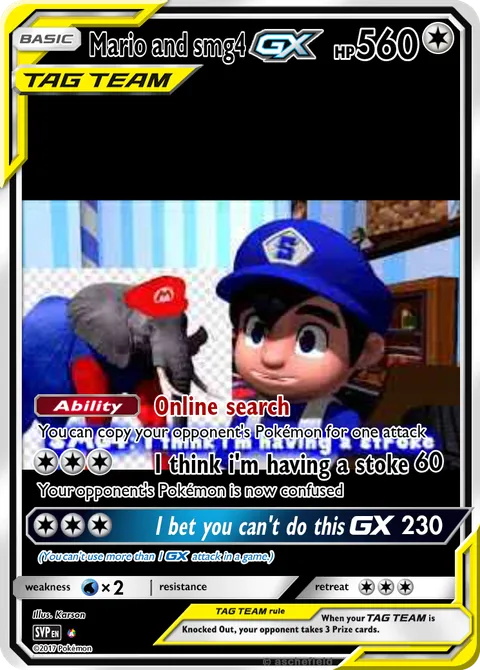 smg4 pokemon cards SM64: Mario VS GO | The Wiki Ugandan Bowser Fake Pokemon Card