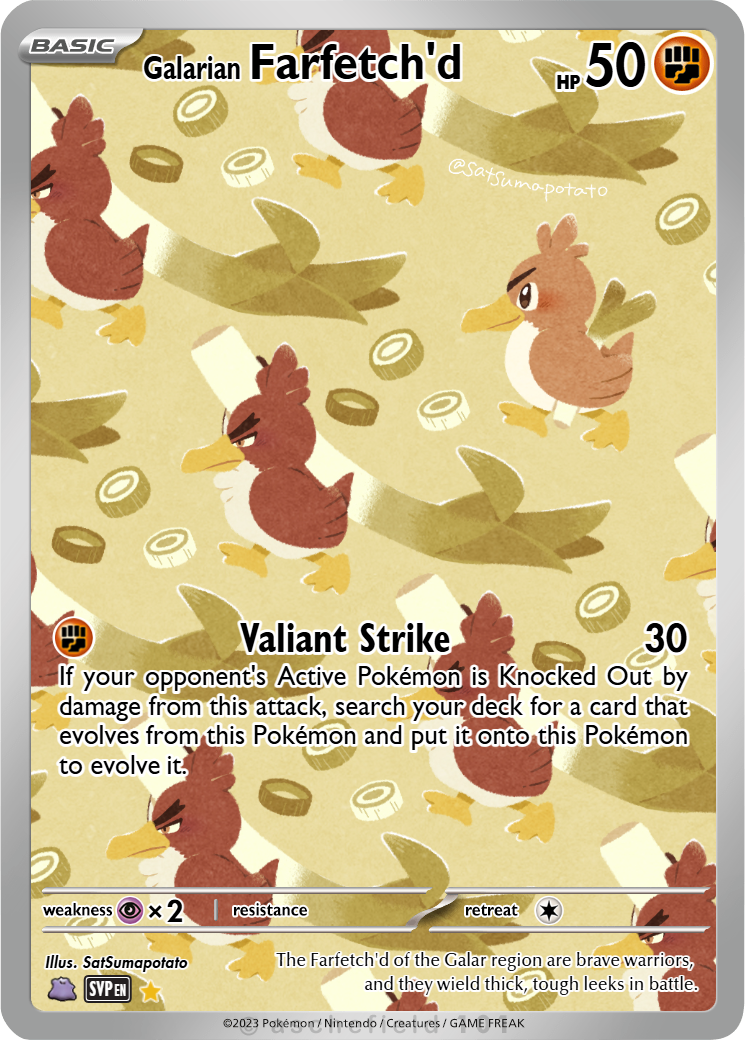 farfetch pokemon card Farfetch'd (49/132) [Secret Wonders]  Plug Weakness Psychic 2 Resistance None None Retreat Cost Farfetch'd appreciation post! Best card