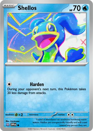 shellos pokemon card Shellos Pokemon Card Collection Set of 6 English Cards Cute Water Reverse Holo