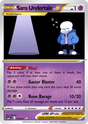 sans pokemon card Pokemon Sans gx 8