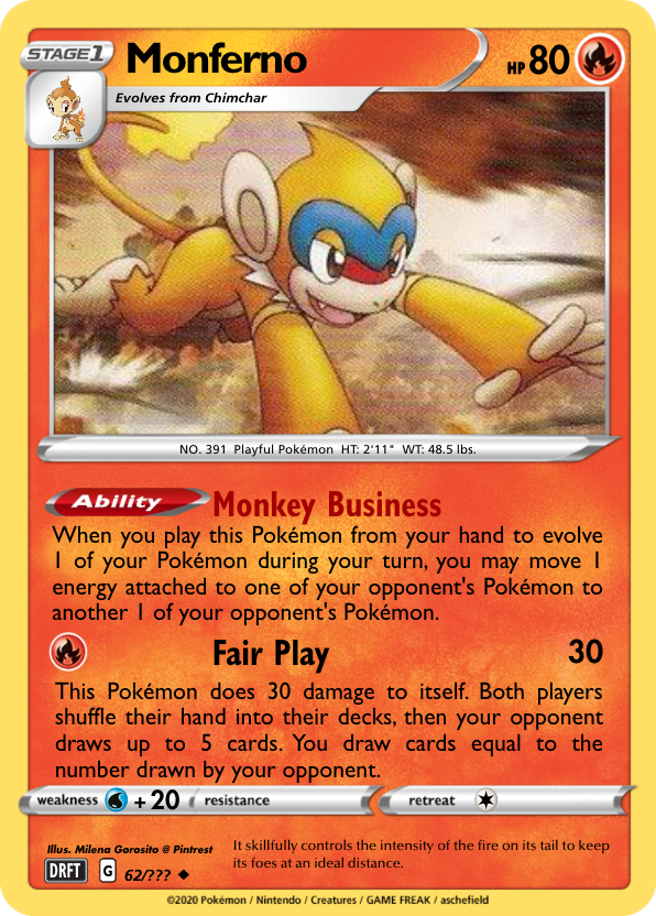 monferno pokemon card Buy | Brilliant Stars Colorless Fury Swipes (20x) Flip 3 coins Infernape R 021/100 Chimchar Monferno
