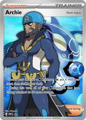 archies pokemon card Archie's Ace in the Hole (157 Full Art) - XY - Primal Clash