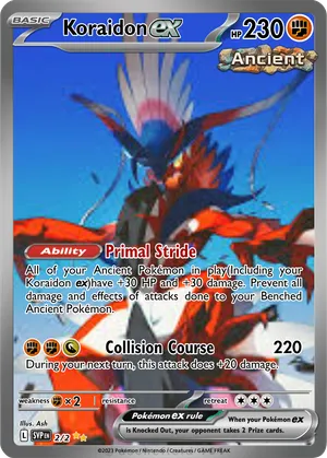 koraidon pokemon card ancient Koraidon ex (B3a-092) Pokmon TCG Pocket Card