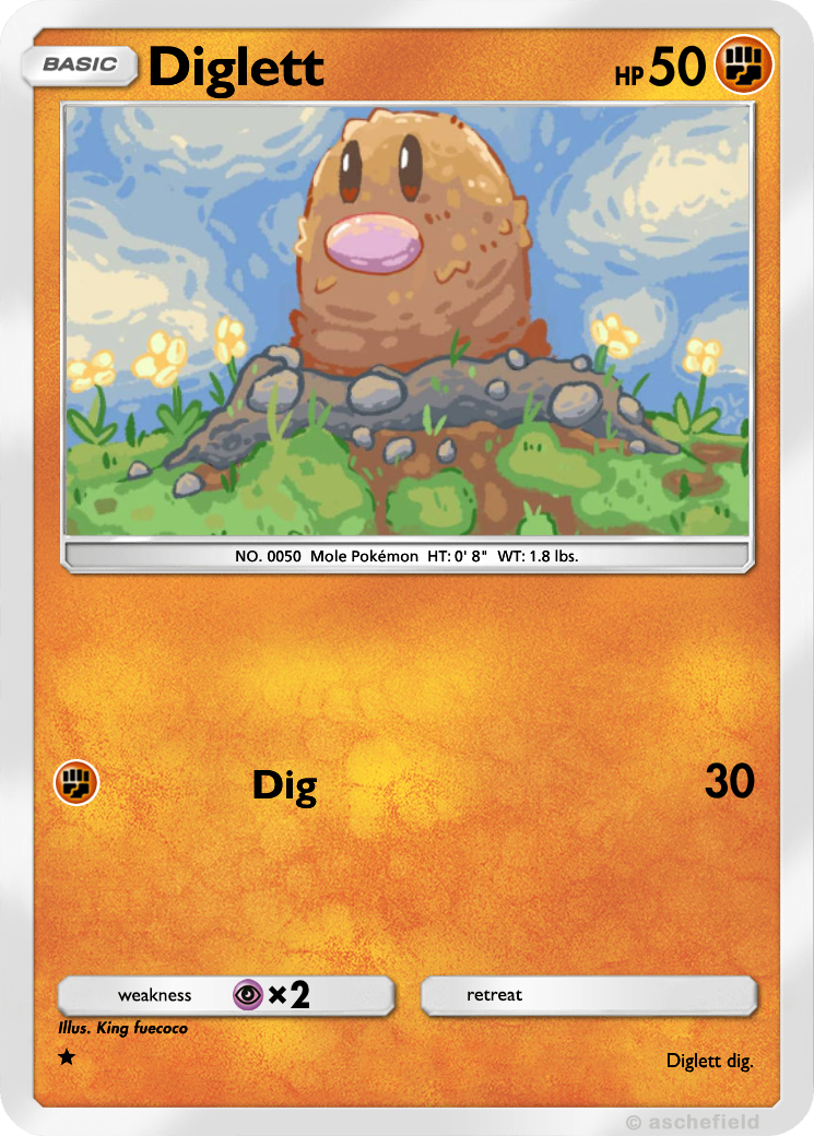 Diglett - Kingfuecoco