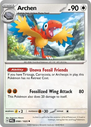 archen pokemon card (53/101) - Plasma Blast This attack does 30 more damage for each heads. PrimetimePokemon's Blog: Archen -- Noble