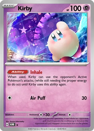 kirby pokemon card Kirby VMAX Dream Landz illus. @catnapz.art Inhale the good, exhale the bad (NOT FOR SALE) available tba #gengar #kirby #pokemontcg #kirbyfanart #pokemonillustration