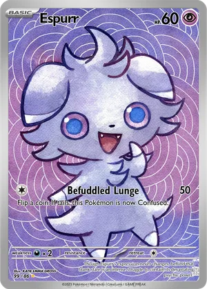 pokemon espurr card Pokemon Forbidden Light Espurr #44