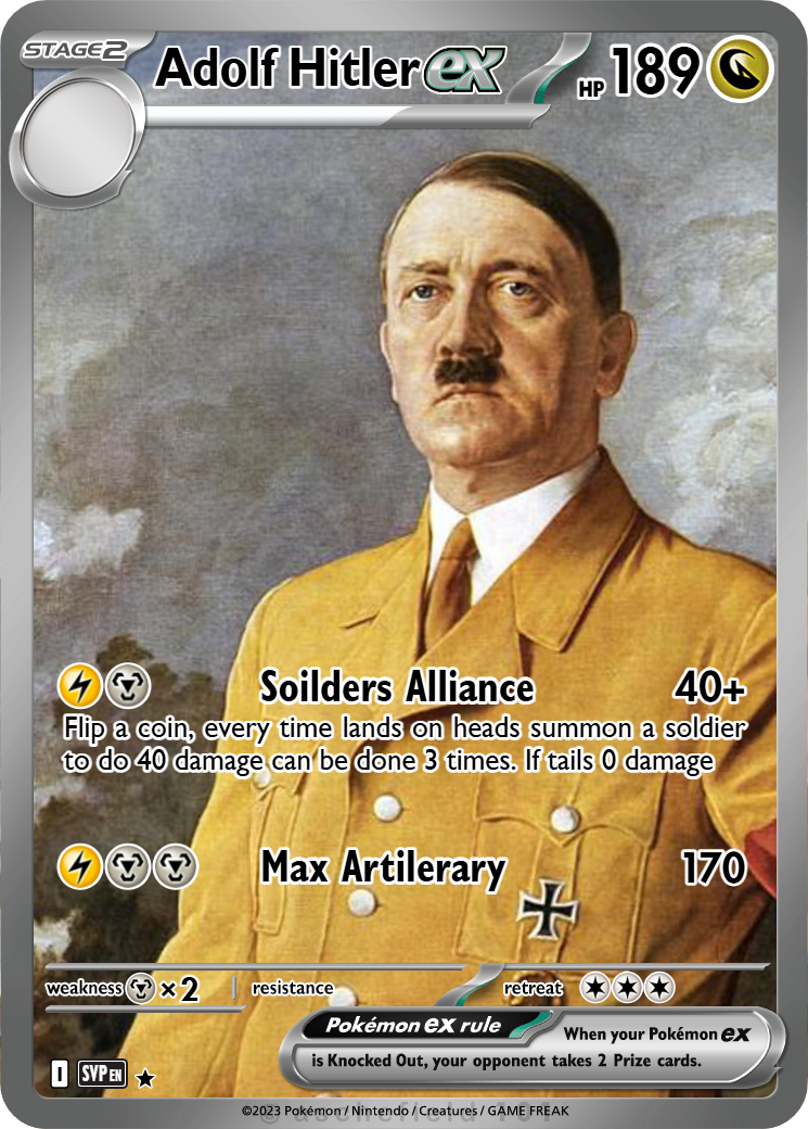 adolf hitler pokemon card Postcards to Hitler: A German Jew's Defiance in a Time of Terror: Neuburger, Bruce: 9781685900540 Books Secret Hitler Review | Zatu