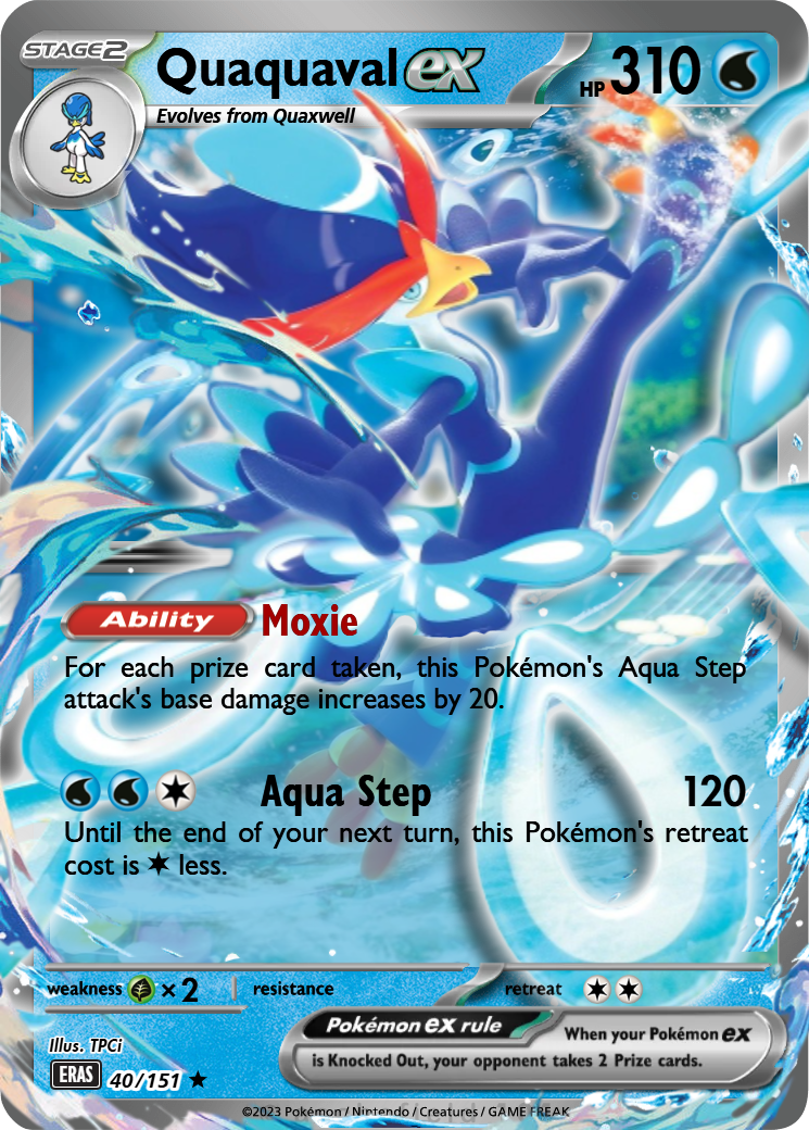 quaquaval pokemon card value ex Paldean Fates Shiny Set SVP084 Quaxwell Quaxly SVP082 : Toys & Games Paldea Evolved Singles Pokemon - Quaquaval ex 235/193