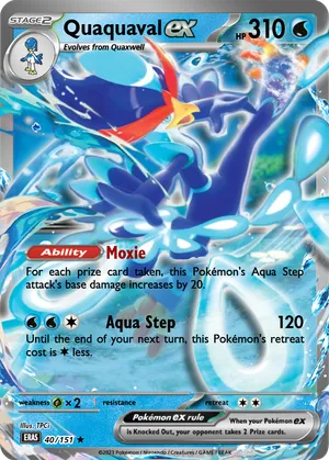 quaquaval pokemon card value - ex 273/193 - Paldea Evolved your opponent takes 2 Prize cards. Quaquaval EX Hyper Rare (273)
