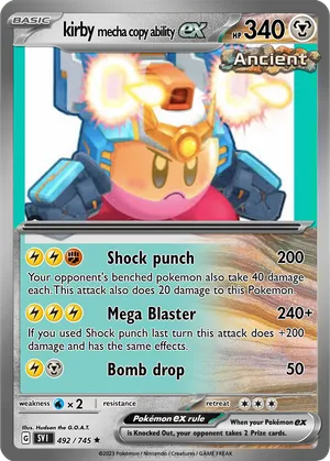 mecha pokemon cards M Mecha Mewtwo Z pokemon card