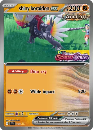 shiny koraidon pokemon card The item available is listed in the Title Koraidon ex 2023 Japanese Scarlet